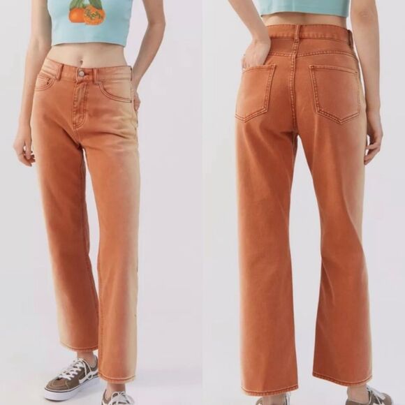 NWT BDG Urban Outfitters Cowboy Jean High Rise Straight Leg Ombré Size 26 - Picture 1 of 10